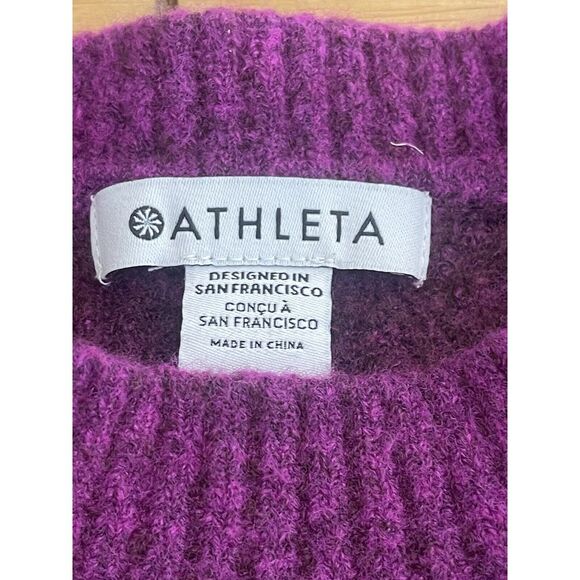 Athleta Hawthorne Textured Ombré Crewmen's Merino Wool Sweater Medium - Picture 5 of 7
